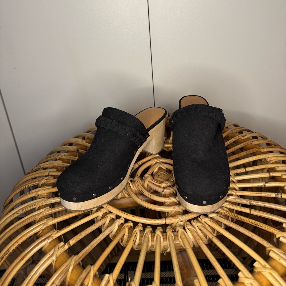 J. Crew Women's Black Clogs Mules